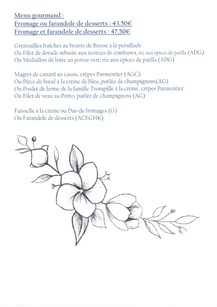menu gourmand