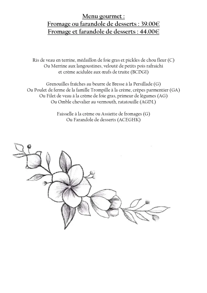 MENU GOURMET - mai
